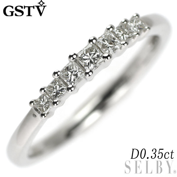 GSTV Pt950 プリンセスカット ダイヤモンド リング 0.35ct – セルビー ...