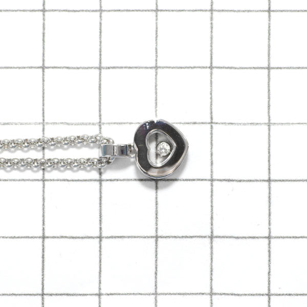 Chopard K18WG Diamond Pendant Necklace Happy Diamond Heart 