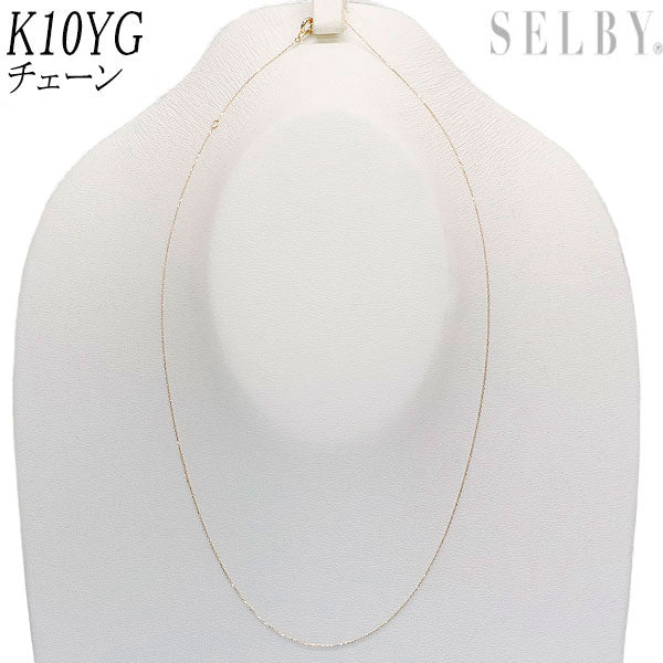 [Special price] New K10YG Azuki chain necklace 40cm 