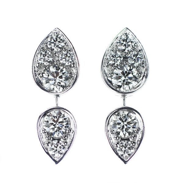 Chaumet K18WG diamond earrings Josephine《Selby Ginza Store》 [S Polished like new] [Used] 