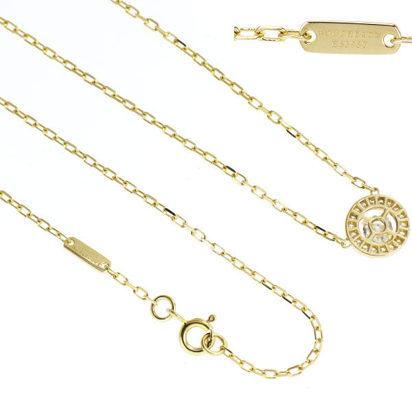 Boucheron K18YG Diamond Pendant Necklace Ava 42.5cm [Selby Ginza Store] [S Polished like new] [Used] 