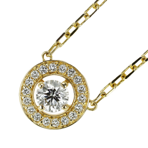 Boucheron K18YG Diamond Pendant Necklace Ava 42.5cm [Selby Ginza Store] [S Polished like new] [Used] 