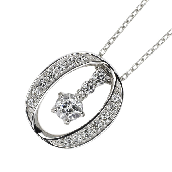wish upon a star Pt diamond pendant necklace 0.273ct D0.24ct 