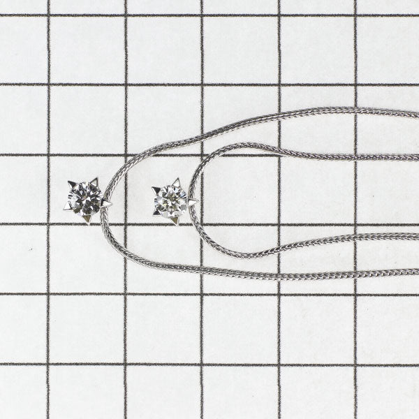 Heiwado Trading Pt950 Diamond Pendant Necklace 0.66ct 