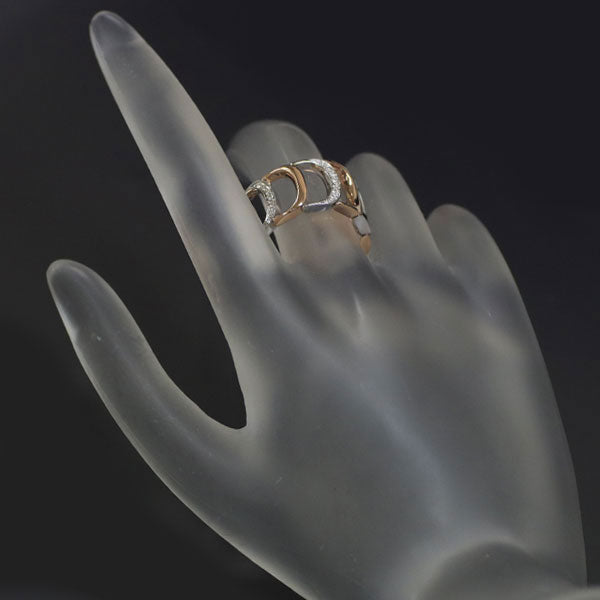 Damiani K18WG/PG Diamond Ring Damianissima 