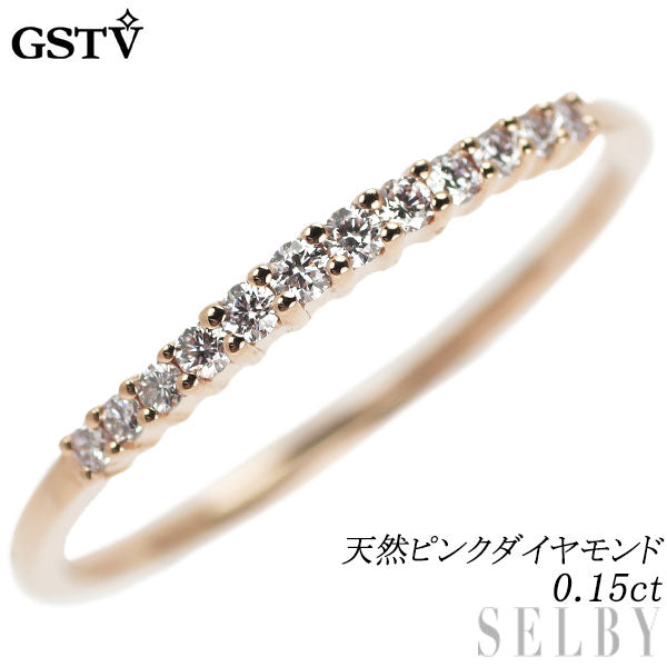 GSTV K18PG ピンクゴールド リング・指輪 ダイヤモンド1.00ct 18号 4.8g レディース約22mm下部厚み