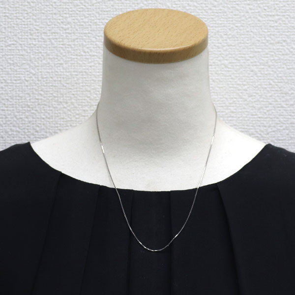 K18WG Venetian chain necklace ~45.5cm 