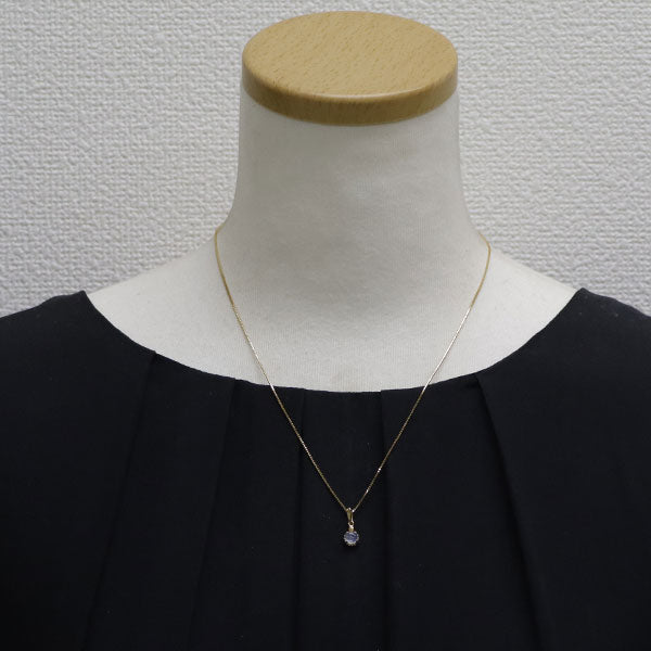 K18YG moonstone pendant necklace 
