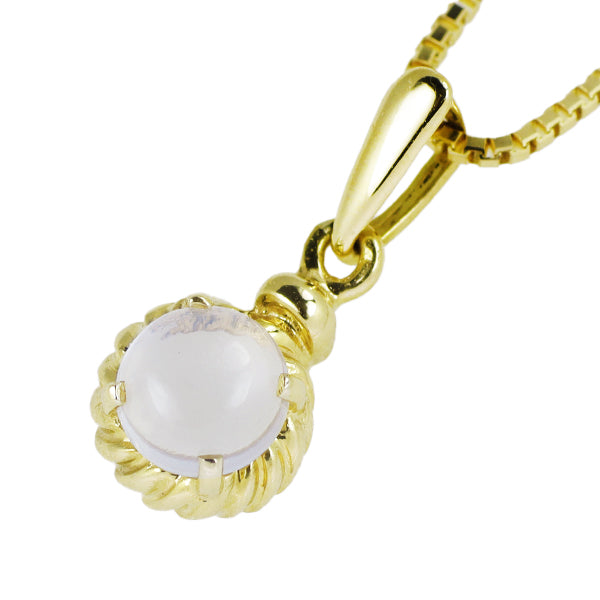 K18YG moonstone pendant necklace 