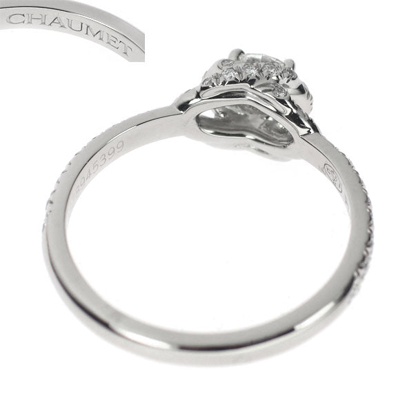 Chaumet Pt950 Diamond Ring 0.29ct G VS1 VG Lien de Chaumet Solitaire 