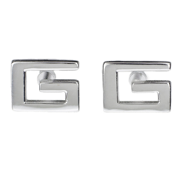 Gucci K18WG earrings G logo 