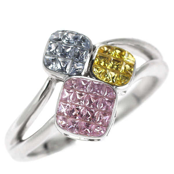 Les Essentials K18WG Multicolor Sapphire Ring 