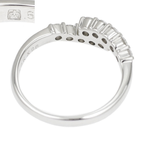 Royal Asscher Pt900 Diamond Ring 0.58ct 