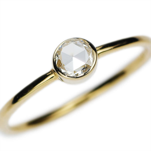 New K18YG Rose Cut Diamond Ring 0.142ct K SI1 – セルビーオンライン ...