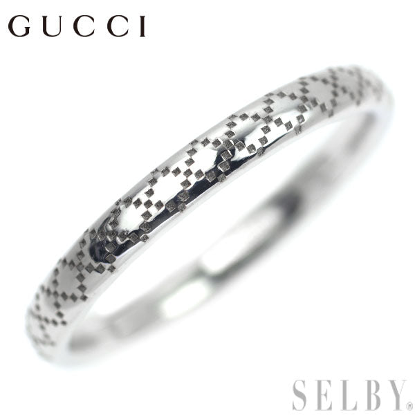 Gucci K18WG Ring Diamantissima 