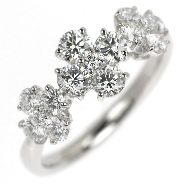 Monikkendam Pt900 Diamond Ring 1.51ct Flower 