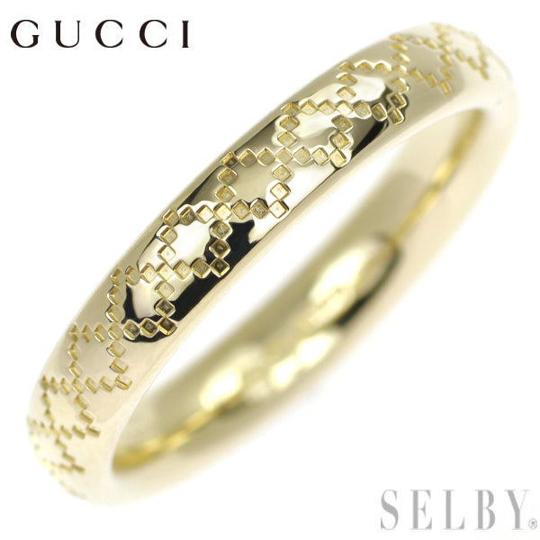 Gucci K18YG Ring Diamantissima No. 12 