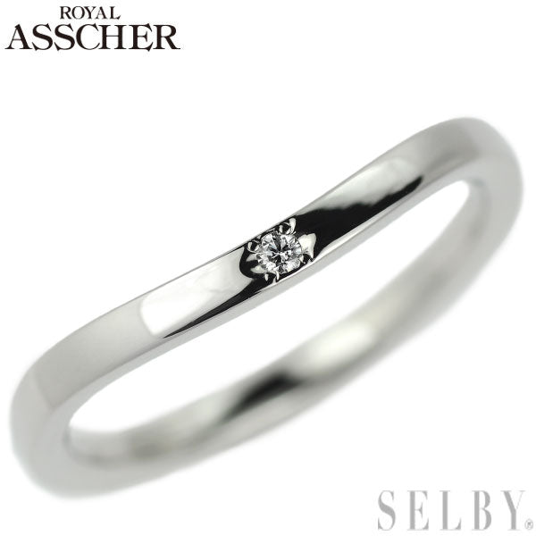 Royal Asscher Pt950 Diamond Ring 