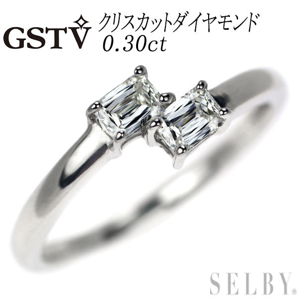 GSTV Pt999 クリスカット ダイヤモンド リング 0.30ct トワエモア