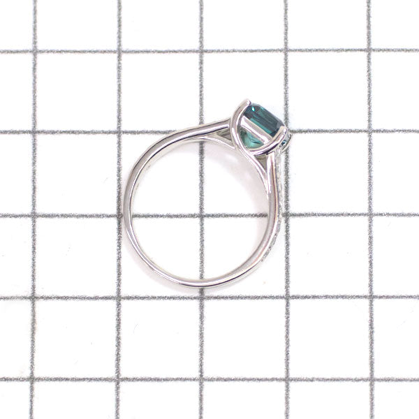 Cresember Pt900 Recrystallized Alexandrite Diamond Ring 1.13ct D0.17ct 