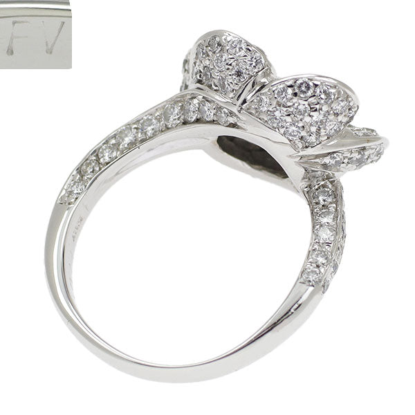 Ponte Vecchio K18WG Diamond Ring 1.19ct Flower 