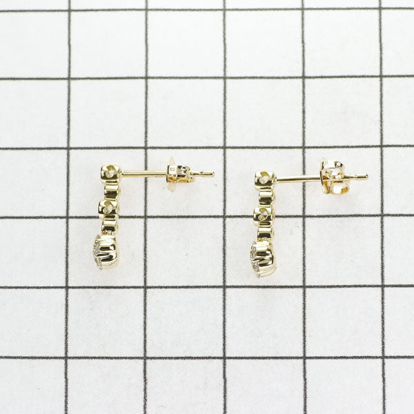 Ponte Vecchio K18YG Diamond Earrings 0.30ct Flower 