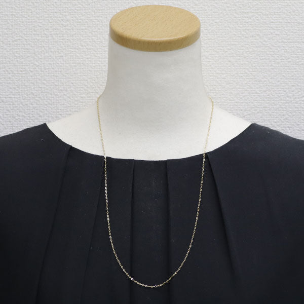 K18YG chain necklace 60cm Azuki 