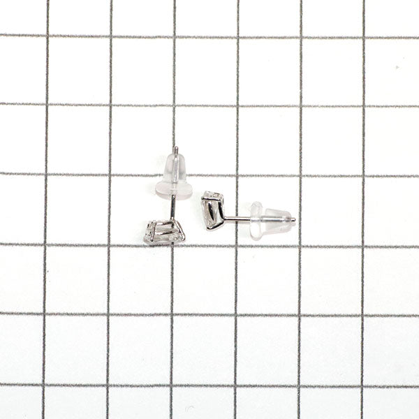New Pt900 Pear Shape Cut Diamond Earrings 0.505ct H/I SI2/I1 
