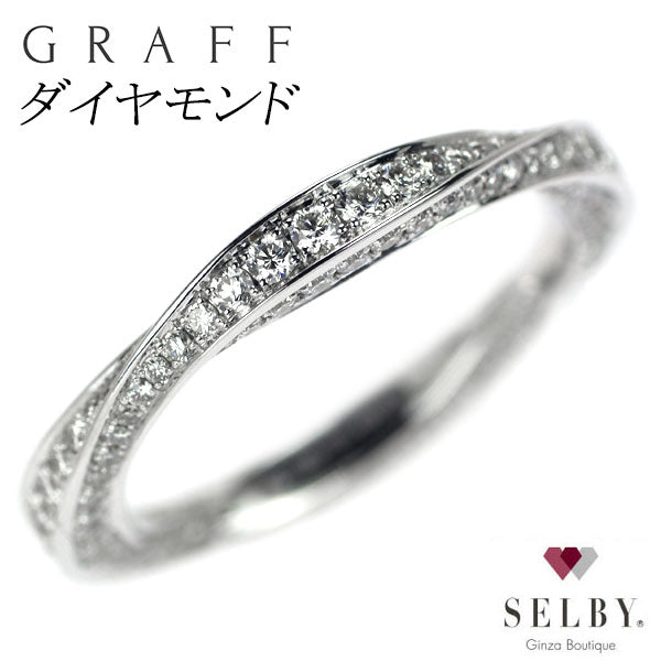 Graff K18WG Diamond Ring Spiral #5.0 《Selby Ginza Store》 [S, Like New, Polished] [Used] 