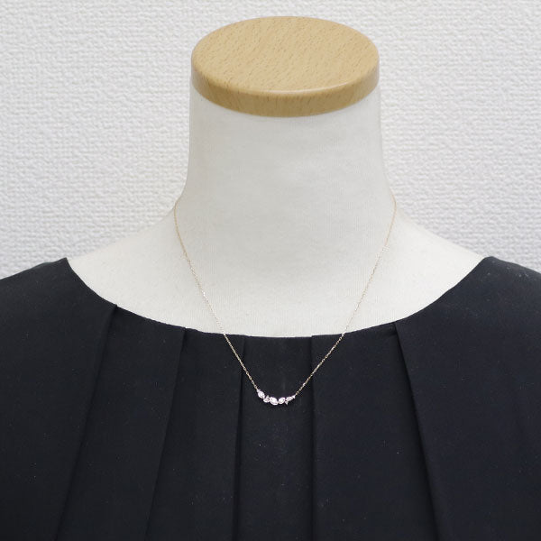 4℃ K18YG diamond pendant necklace 
