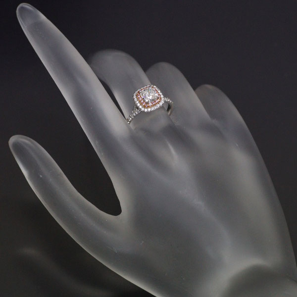 Tiffany K18PG / Pt950 Diamond Sol Ring 0.75ct #10.0《Selby Ginza Store》[S+ Like New, Polished at Official Store][Used] 