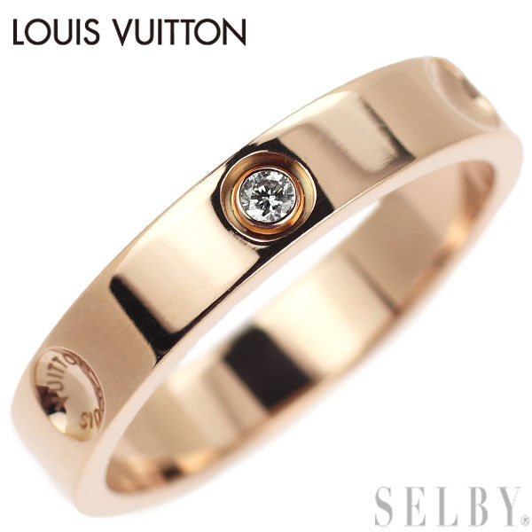Louis Vuitton K18PG Diamond Ring Petite Bergen Preinte No. 49 