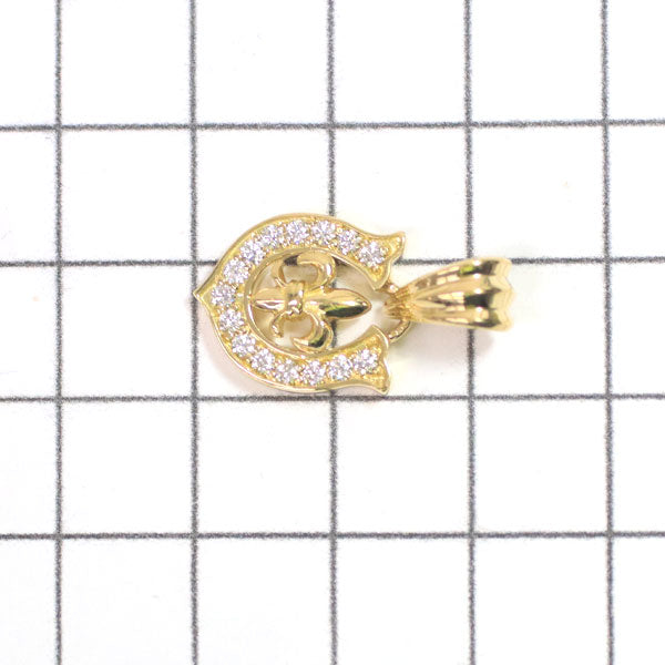 Yukizaki K18YG Diamond Pendant Top 0.31ct Regalia S Size 