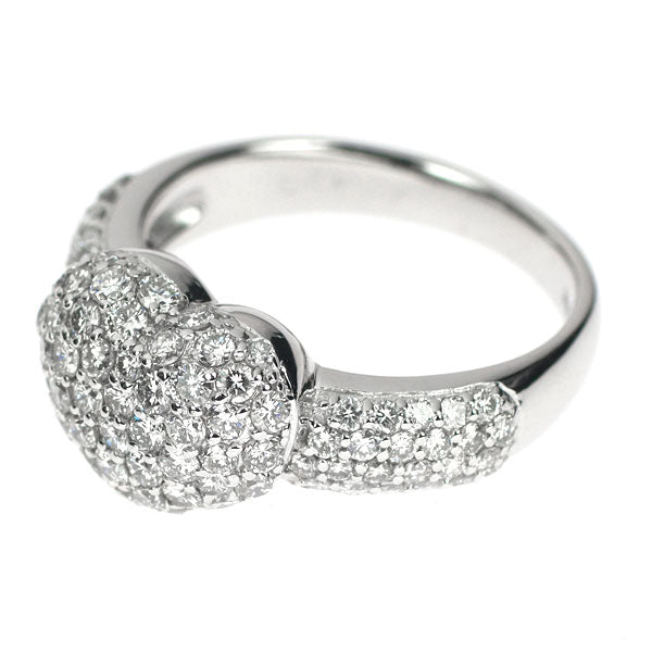 Ponte Vecchio K18WG Diamond Ring 1.50ct Heart Pavé 