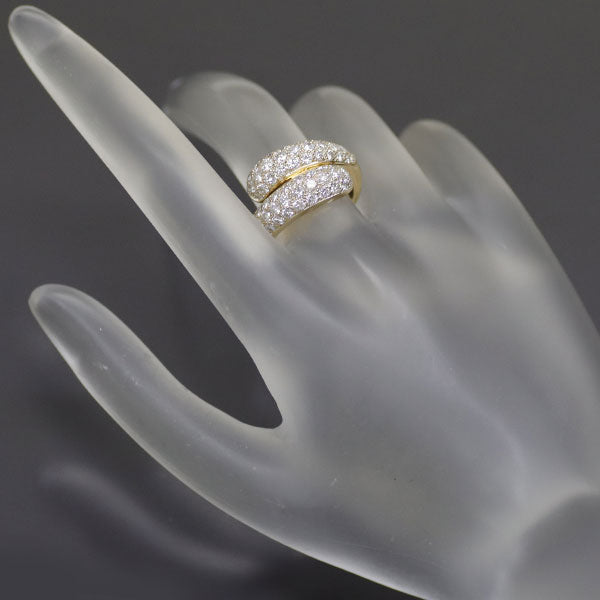 Cartier K18YG/WG Diamond Ring Mimi #9.0 {Selby Ginza Store} [S+ Like New, Polished at Authorized Store] [Used] 