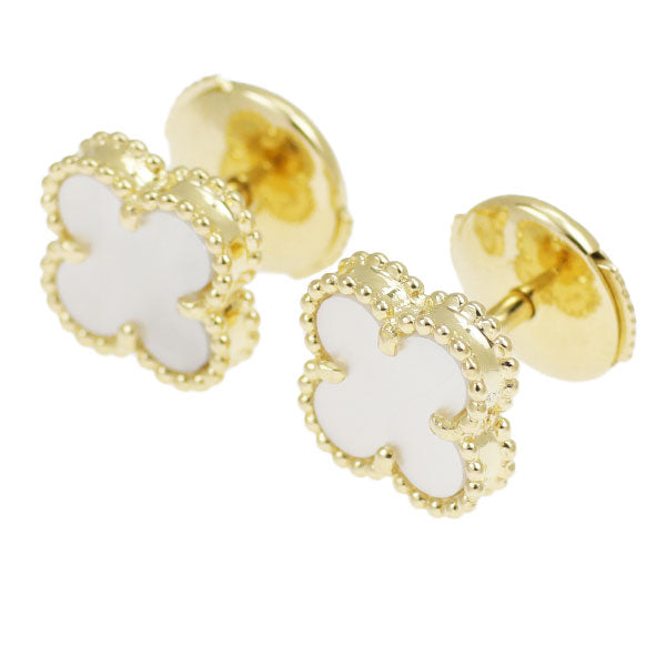 Van Cleef &amp; Arpels K18YG Shell Earrings Sweet Alhambra《Selby Ginza Store》[S, Like New, Polished] [Used] 