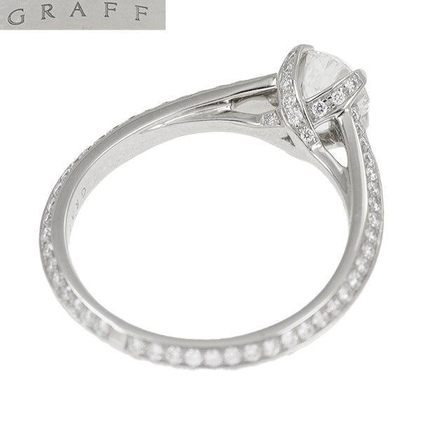 Graff Pt950 Diamond Diamond Ring 0.52ct E VS1 3EX Legacy #9.5 《Selby Ginza Store》 [S Like New] [Used] 