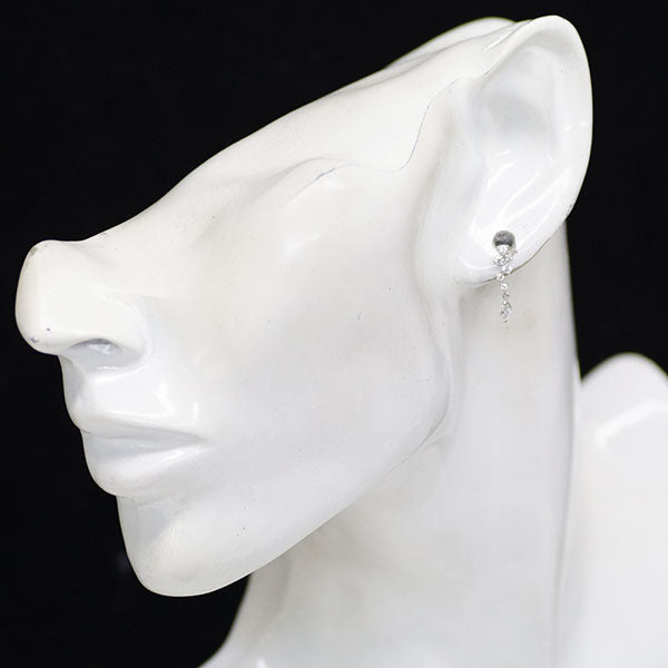 Pt900 diamond earrings 0.50ct 