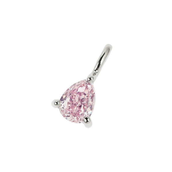 Rare Pt950 Natural Pink Diamond Pendant 0.162ct FLP SI2 